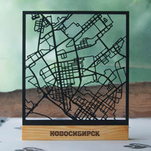 City map Novosibirsk