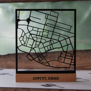 City map Surgut