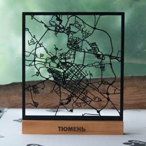 City map Tyumen